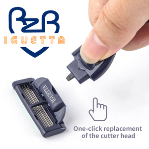 4 Lớp Người Đàn Ông Máy Cạo Lưỡi Chất Lượng Cao Đức Lưỡi 4 Hộp Mực Thay Thế Thép Không Gỉ Dao Cạo Cạo Xoay Vòng Đầu GF-1219 - Product Image 5