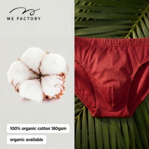 Caleçons pour hommes 100 % coton biologique, design classique traditionnel, coupe ajustée aux hanches, ultra confort, effet push-up, <span class=keywords><strong>sous</strong></span>-vêtements quotidiens - Product Image 2