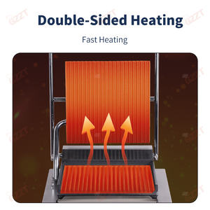 Gril à panini électrique en acier inoxydable pour restaurant, plaque chauffante numérique sans fumée pour <span class=keywords><strong>sandwich</strong></span>, panini, <span class=keywords><strong>poulet</strong></span>, steak, côtelette de porc - Product Image 4