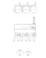 Hover HM032B terlaris 100A 250VAC 9VDC miniatur Relay Solid State S/D Coil Pin Type Terminal kontak paduan perak