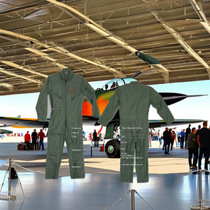 Traje de piloto de algodón ligero Ropa de vuelo resistente al fuego Overoles de aviación Diseño FR - Product Image 2