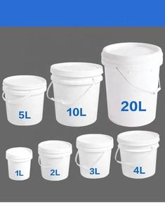Molde de balde de plástico redondo, 16 litros, 8l, pintura branca, molde do balde - Product Image 2