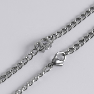 Collar Personalizado con Colgante de Cadena Gruesa de Acero Inoxidable Chapado en Oro Cubano, Joyería Hip Hop - Product Image 3