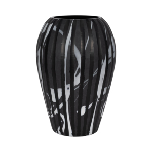 Vaso in Vetro Rotondo Astratto, Vaso Decorativo per Fiori, per Soggiorno, Ufficio, Decorazione da Tavolo - Product Image 3
