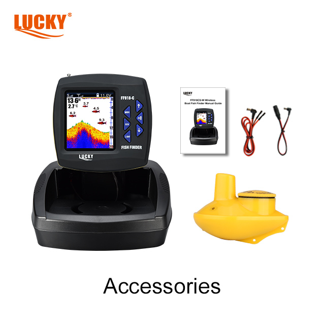 Lucky Bait Boat Fishing Sonar FF918C-W - Best Ice Fishing Fish Finder
