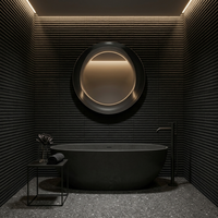 Carreaux de céramique flexibles en pierre artificielle de style mi-siècle inspiré de la culture romaine pour l'intérieur de villas, écoles, magasins et maisons