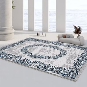 Tapis Abstrait Style Persan 10mm Épais Aspect Laine Doux Antidérapant Durable Adapté aux Animaux Domestiques pour Salon Chambre Décoration - Product Image 4