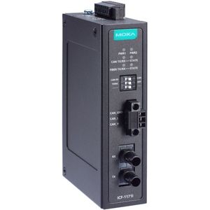 Convertidor de Fibra Óptica Moxa ICF-1171I, Dispositivo Ethernet Industrial de CAN Bus a Fibra Óptica - Product Image 1