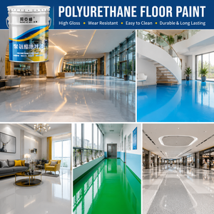 BANG KE WEI Polyurethane Floor <b>Paint</b> High Gloss Durable Water-Resistant Industrial Garage Floor <b>Coating</b> 18KG - Product Image 6