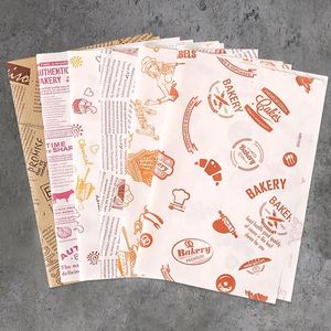 Custom Printed Eco-Friendly Recyclable Biodegradable PE Food Grade Baking Sandwich Burger Wrapping <b>Paper</b> <b>Greaseproof</b> Moisture - Product Image 6