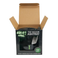 Boîte d'emballage personnalisée en carton noir pour cendrier sous vide avec fenêtre en plastique – Fournisseur direct d'usine pour coffret cadeau fumeur