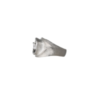 Bague Chevalière en Argent Sterling S925 avec Émail Haute Température, Moissanite de Haute Qualité, Bijou Fin Unisexe pour Homme, Idéale au Quotidien