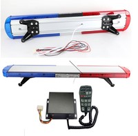 Lampu LED Bar Atap Kendaraan Darurat Berkualitas Tinggi untuk Ambulans EMS dengan Sirine dan Klakson Speaker, Lampu Peringatan Strobo LED