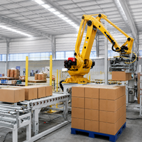 Moteur de boîte de vitesses pour machine de palettisation robotisée automatique pour sacs, cartons, boîtes, contrôle PLC, haute capacité 800 fois/heure, personnalisé