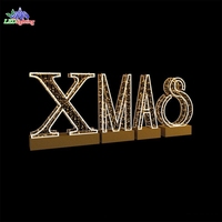 Neue Outdoor LED-Motivbeleuchtung Weihnachtsbuchstaben-Dekoration Acryl-Display-Licht Weihnachtsdesign Schöne Feiertags- und Hochzeitsbeleuchtung