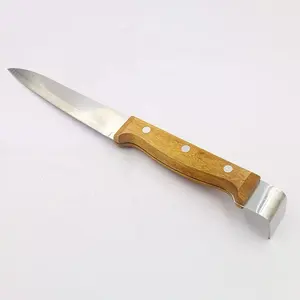 Stainless steel wood handle dual purpose Honey cutter, Uncapping knife