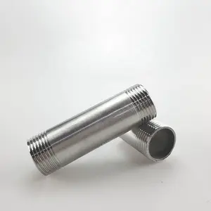 Wenzhe Stainless Steel Extended Double Head External Mail Threaded Nipple