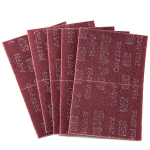Heavy-Duty <span class=keywords><strong>Red</strong></span> nylon bền cọ rửa <span class=keywords><strong>Pad</strong></span> 10 mét chà Pads cho đánh bóng satin hoàn thiện OEM tùy chỉnh cho derusting descaling - Product Image 2