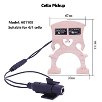 En gros, Pont de violoncelle et de contrebasse en bois d'érable avec micro piézo intégré pour violoncelles 3/4 et 4/4 et contrebasses 4/4