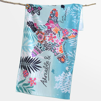 Microfiber Beach Towel for Outdoor Travel Vacation Seaside Portable Printed Quick Drying Beach Towels