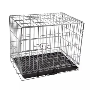 high quality stainless steel duty pet kennel small aluminum luxury dog cage metal kennels stainless plastic traysale dog cage