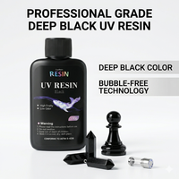Nouvelle Arrivée en Gros Résine Époxy Noire UV pour Bijoux DIY, Artisanat, Travaux du Bois, Accessoires de Gaming, Colorée, 100g, Durcissement Rapide