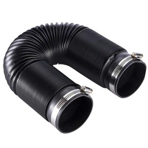 Tubo de Admisión de Aire de 76 mm, Manguera Flexible Negra con Abrazadera para Modificación de Automóviles - Product Image 1