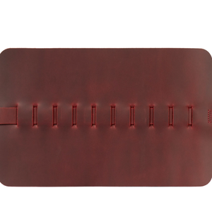 Estuche enrollable para bolígrafos <span class=keywords><strong>de</strong></span> cuero PU vintage, organizador <span class=keywords><strong>de</strong></span> lápices creativo para viaje, bolsa enrollable plegable para bolígrafos - Product Image 5