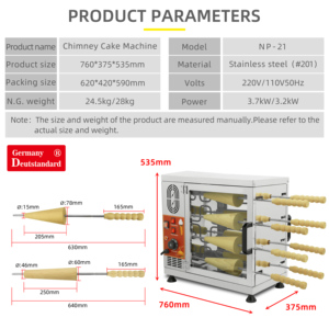 Horno para Pasteles de Chimenea Personalizado de Alta Calidad con Certificación CE - Product Image 5