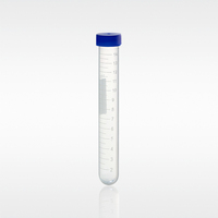 Tubes à centrifuger de laboratoire à fond conique/rond Tubes à centrifuger jetables en plastique PP de 15ml