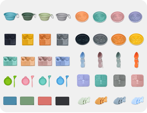 Jouet à mâcher pour animaux de compagnie en silicone écologique, distributeur de friandises, boule à mâcher, moule à nourriture, plateau, ensemble de jouets à mâcher pour chiens écologiques - Product Image 6