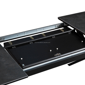 Mesa de comedor plegable con efecto de mármol, la fábrica china suministra directamente mesa de comedor de extensión nórdica y sillas de melamina MDF - Product Image 2