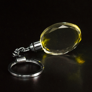 Bảo Lãnh Tín Dụng Giá Rẻ Bán Buôn Hình Dạng Hình Bầu Dục Trống LED Pha Lê Keychain Cho 3D Khắc Laser - Product Image 4