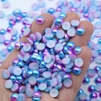 Perles Cabochon XULIN Couleurs Orange Bleu Arc-en-ciel 2mm 3mm 4mm 5mm 10000pcs/sac Demi-perles ABS pour Décoration de Boutons