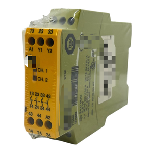 Relé de Seguridad Plc M PZE X4 24VDC 4n 774585, 4 Contactos de Seguridad, 1 Canal, Controlador de 24V - Product Image 1