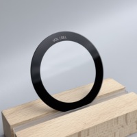 Plaque de protection d'écran en verre plat Corning de précision OEM avec bordure de masquage imprimée en soie pour jauge intelligente et indicateur de capteur