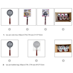Padella Antiaderente Piccola in Ghisa a Forma di Stella con Manico in Plastica, Stile Piatto, per Frittura, Vendita all'Ingrosso dalla Fabbrica - Product Image 4