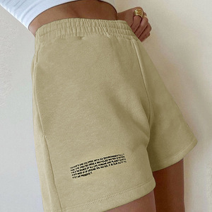 <span class=keywords><strong>Pantaloncini</strong></span> Casual allentati azzurri in cotone spugna francese personalizzati da jogging <span class=keywords><strong>corti</strong></span> sportivi da palestra - Product Image 5