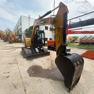 Sany SY75C Excavator Heavy Duty Construction <b>Machinery</b> Yellow Black Color Track 6.1 Ton 0.21m Bucket Capacity Yanmar Engine 36kW - Product Image 3