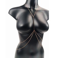 Costume de corps pour femme, bijoux de plage simples et luxueux, chaîne de poitrine Sexy, Bikini, chaînes de ventre pour femmes, chaînes de taille croisée