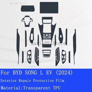 Pour BYD SONG L EV 2024 voiture intérieur Console centrale Transparent TPU Film de protection anti-rayures réparation <span class=keywords><strong>autocollant</strong></span> - Product Image 5