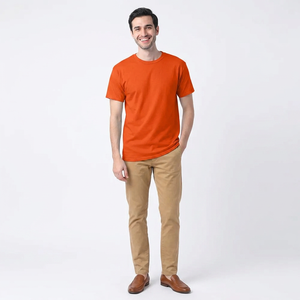 T-shirt homme en coton 100% – Collection été – Basique à manches courtes – Coupe ample – T-shirts décontractés pour homme 2026 - Product Image 1