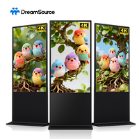Señalización Digital de 3000 Nits, Pantalla LCD Autoestirable de 55 y 75 Pulgadas, Pantalla Digital para Anuncios, Visualización de Vídeos, Publicidad