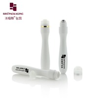 Flacon roll-on en PETG haute transparence, étanche, avec bouchon à vis, pour traitement liquide anti-âge des yeux