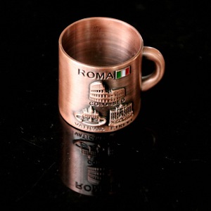 Imán de <span class=keywords><strong>nevera</strong></span> de metal esmaltado, taza 3d personalizada, recuerdo turístico de <span class=keywords><strong>Roma</strong></span>, aleación de zinc, venta al por mayor - Product Image 2