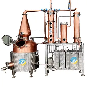 ZJ 500L Copper Stills Distillery Alembic Alcohol Distillation Kit Alcohol Distiller Multi function Still