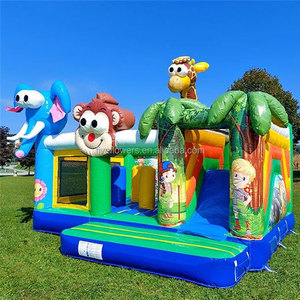 Alquiler de Flamingos Inflables, Compra de Castillo Inflable para Exteriores con Tobogán, Castillo Inflable para Zoológico - Product Image 3