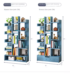 Libreria Moderna di Design in Legno Scaffale Portaoggetti per Libri e Riviste - Product Image 6