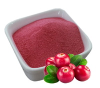 Supplément de poudre de jus de fruit de canneberge de catégorie comestible riche en extrait d'anthocyanine