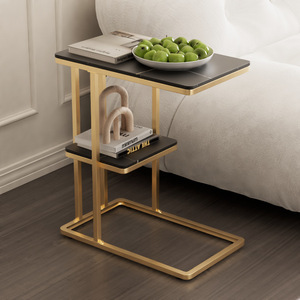 <span class=keywords><strong>2025</strong></span> bên bảng 2 lớp Chrome đặt <span class=keywords><strong>sofa</strong></span> bạc kim loại nhỏ trà cuối phòng khách đồ nội thất bằng đá cẩm thạch thép cà phê giọng bên bảng - Product Image 3